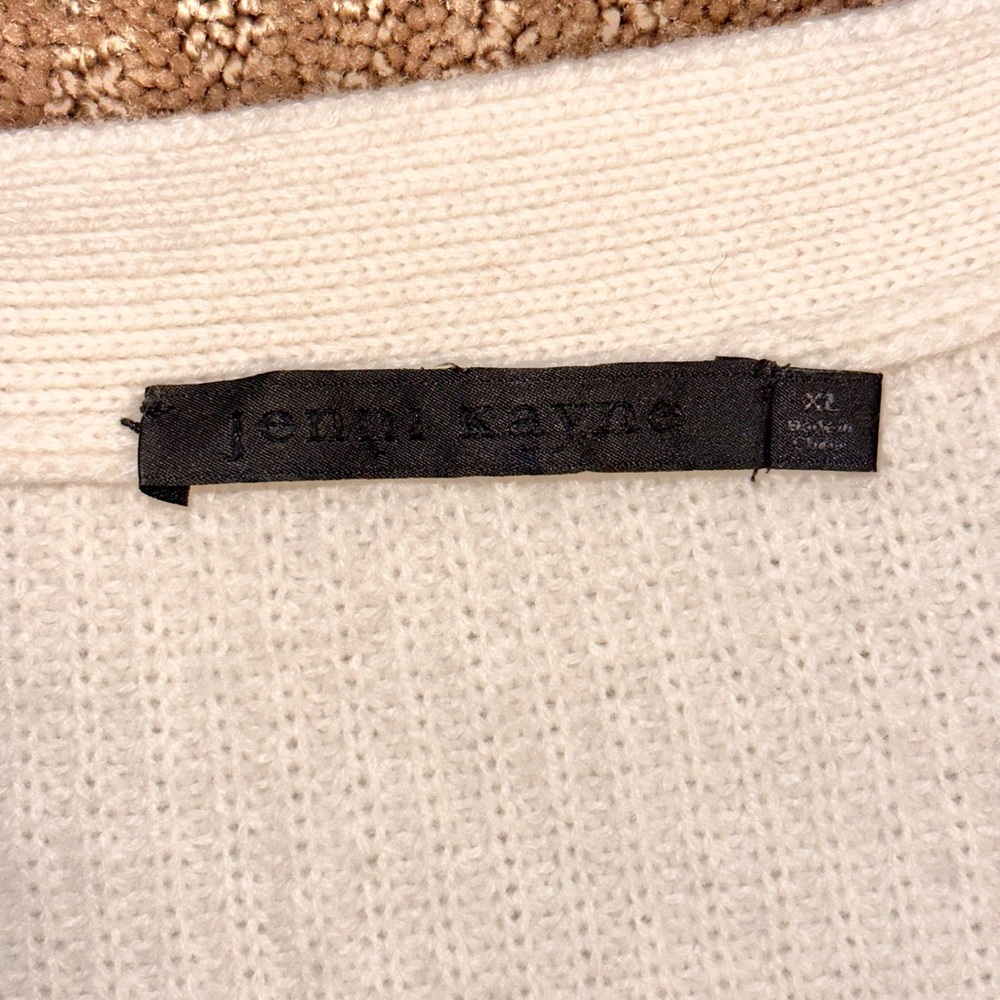 Jenni Kayne Cashmere Cocoon Knitted Button Up Cardigan Size XL - Picture 3 of 8